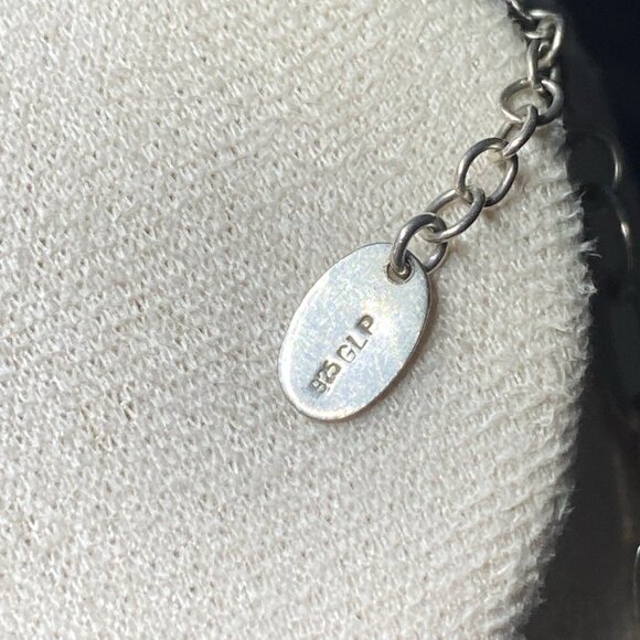 GLP Sterling Silver 925 Oval Link Necklace 16” w/ 1.5” Drop, 24.57g - Picture 3 of 12